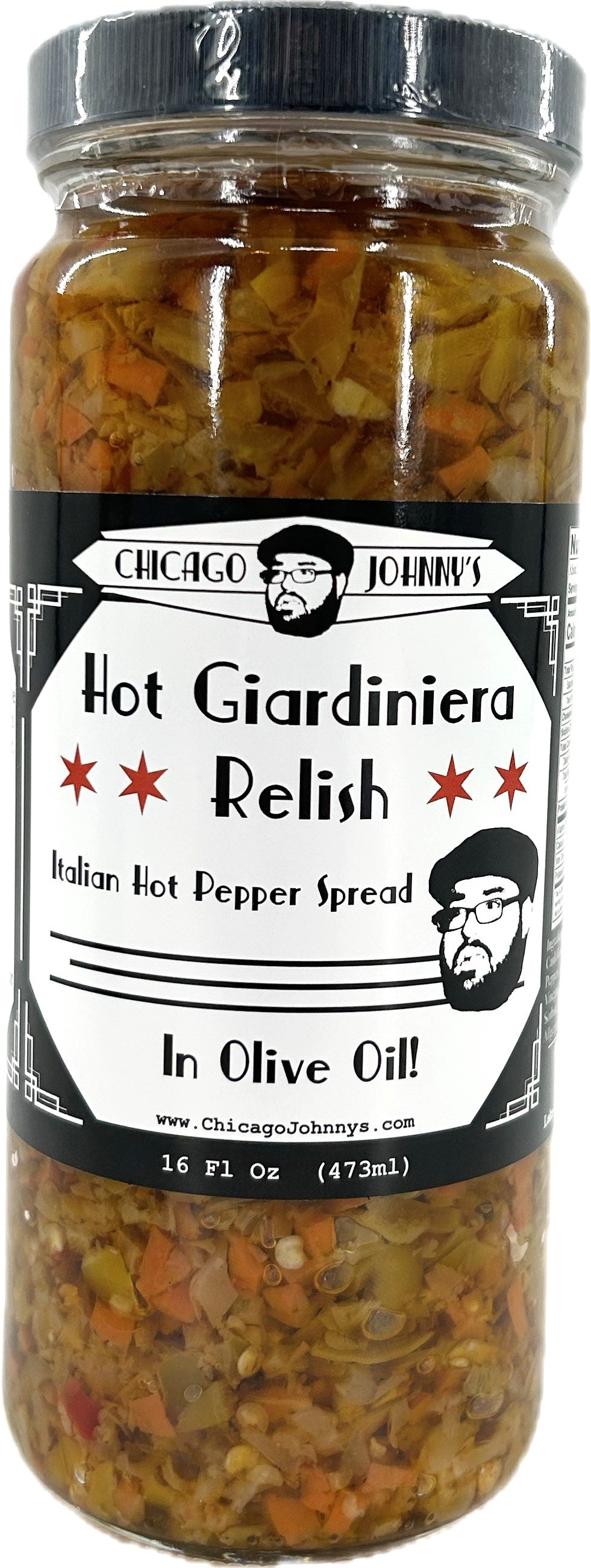 Minced Hot Giardiniera Spread in Olive Oil | Hot Giardiniera Relish in Olive Oil