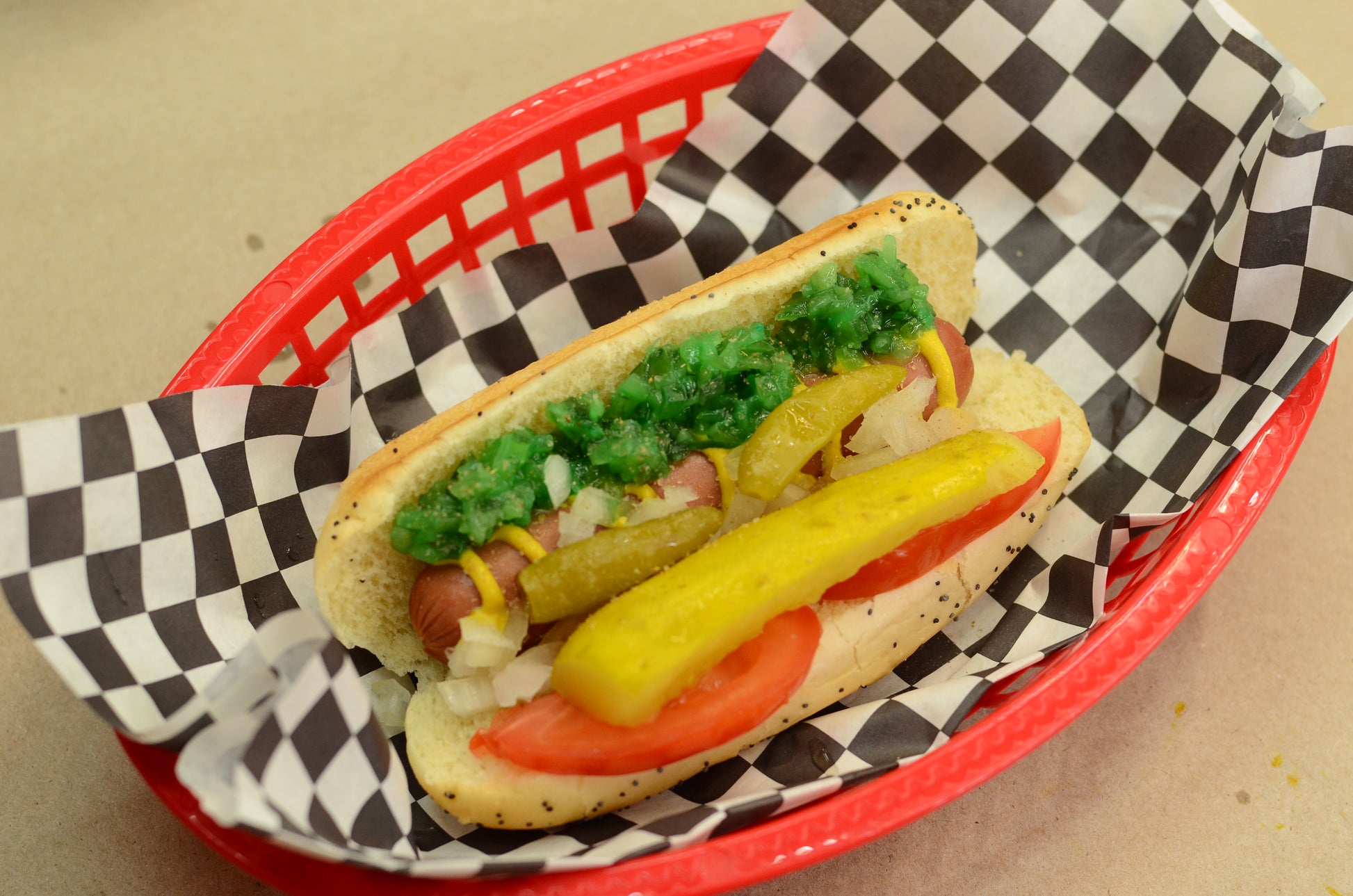 whats on a chicago hot dog