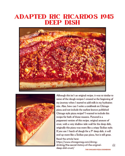 The Chicago Pizza Cookbook