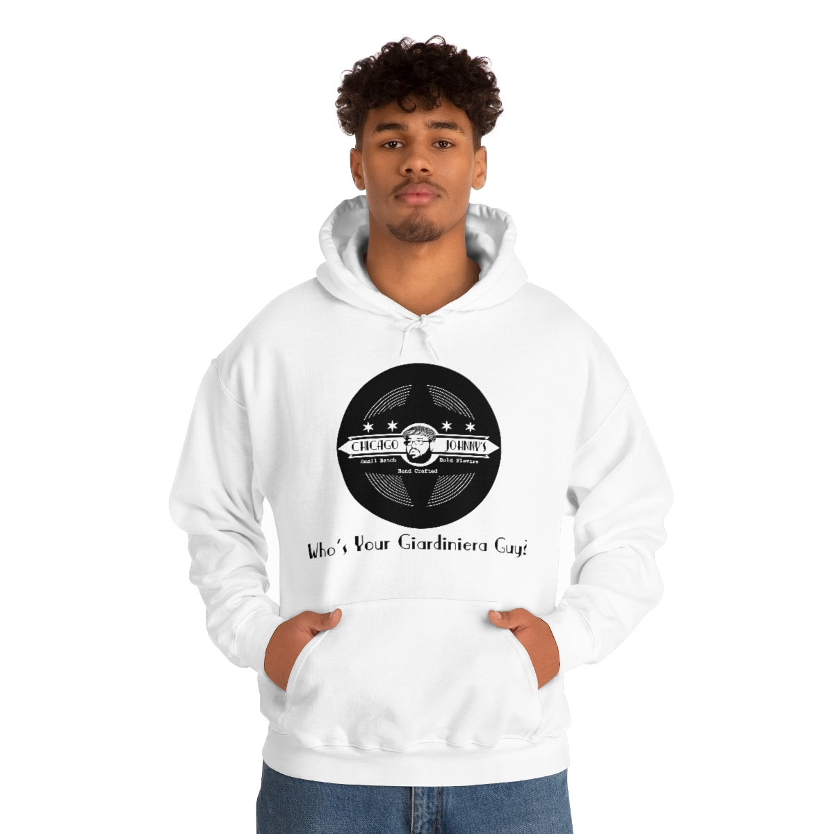 Guy in white hoodie hot sale