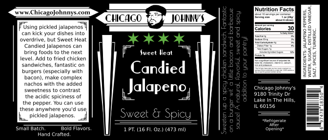 Sweet Heat Candied Jalapeno Slices