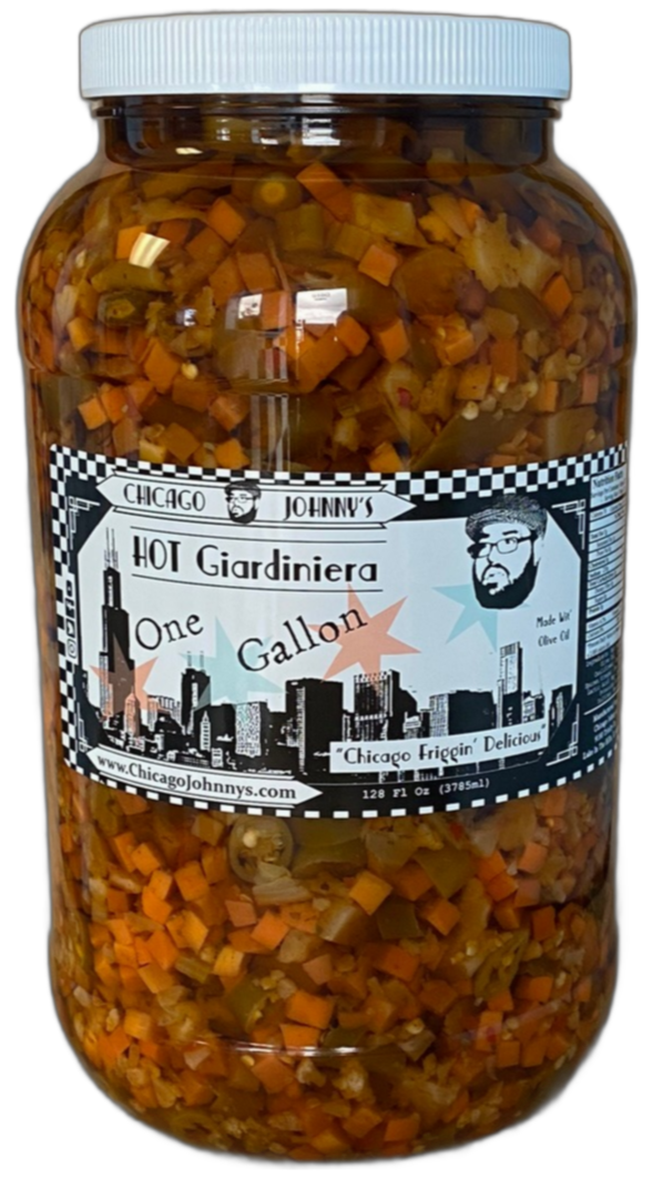 hot giardiniera in olive oil gallon